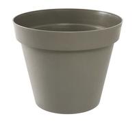 Pot de fleurs rond - EDA - TOSCANE - 76 L - Ø 60 x H 47 cm - Taupe