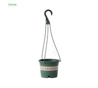 Pot De Fleurs Rond En Plastique 1xcc, Panier De Jardinière Suspendu, Clôture De Jardin, Balcon, Décoration De Plantes