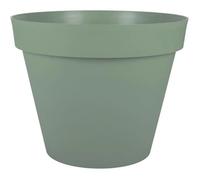Pot De Fleurs Rond En Plastique Eda Toscane Vert Laurier - Ø 60 Cm Gris