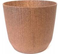 Pot de fleurs rond en plastique marron 12,5 cm Ryfo