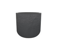 Pot de fleurs rond en plastique Volcania UP anthracite - Ø 40 cm -