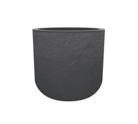 Pot de fleurs rond en plastique Volcania UP anthracite - Ø 50 cm - Eda