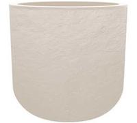 Pot de fleurs rond en plastique Volcania UP - Beige calcaire - Ø 50 cm - Eda Beige