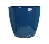 Bac A Fleurs Rond Riviera Eva New - Plastique - Diametre 46 Cm - Bleu Bleu