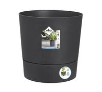 Pot De Fleurs Rond Extérieur/Intérieur Ø 35 Cm Elho Aqua Care Greensense Gris Charbon Gris