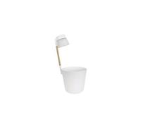 Pot De Fleur Rond Flower Light Ø 27 X H.61 Cm - Blanc Gris