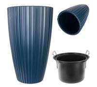 Pot de fleurs rond KADAX avec insert intérieur
