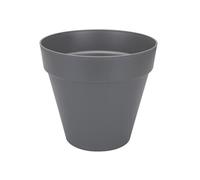 Pot de fleurs rond Loft Urban avec roues Ø 50 x H.44 cm - Anthracite