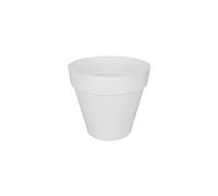 Pot de fleurs rond Loft Urban avec roues Ø 50 x H.44 cm - Blanc