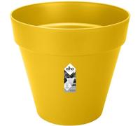 Pot de fleurs rond loft urban - plastique - percé - réservoir - avec roulettes - ø 40 - ocre Elho