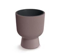 Prosperplast Pot de fleurs Milly – Cylindrique moderne, résistant au gel/chaleur/UV, Marsala 239 mm