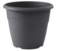 EDA Plastiques – Pot de fleurs Marina polypropylène Ø40 × H33 cm 23 L Anthracite