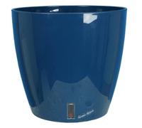 Bac à fleurs rond RIVIERA EVA NEW - Plastique - Diamètre 36 cm - Bleu
