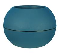 Pot de fleurs rond - RIVIERA - GRANIT BOULE - Plastique - D50 H34,5 cm - Bleu