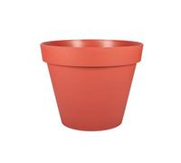 Pot De Fleurs Rond Toscane Ø 60 X H.47 Cm - Orange Terre Battue - Eda Gris