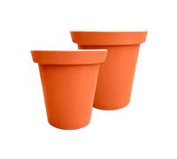 Pot De Fleurs Rond Xxl Delight 75l- Lot De 2