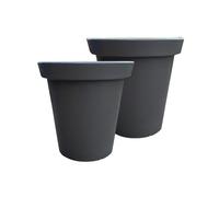 Pot De Fleurs Rond Xxl Delight 75l- Lot De 2