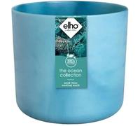 Pot de fleurs ronde ELHO The Ocean Collection - Bleu - Ø 22 x H 20 cm - 100% recyclé