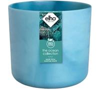 Pot de fleurs ronde ELHO The Ocean Collection - Bleu - Ø 22 x H 20 cm - 100% recyclé