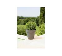 Pot de fleurs Soleilla - Rond - Ø 39,2 x 35,8 cm -Gris pailleté