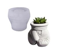 Pot de fleurs souple en silicone moule en forme de de boxe jardinière en résine ciment artisanat bijoux porte-stylo outil de bricolage de boxe moule en silicone pour pot de fleurs