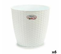 Pot de fleurs Stefanplast Blanc Plastique 29 x 27 x 29 cm (6 pièces)