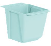 Pot de fleurs + supports pour fixation sur palette ou clôture Easy 10x10x10cm bl