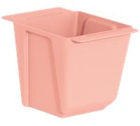 Pot de fleurs + supports pour fixation sur palette ou clôture Easy 10x10x10cm ro