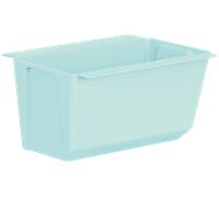 Pot de fleurs + supports pour fixation sur palette ou clôture Easy 18x10x10cm bl