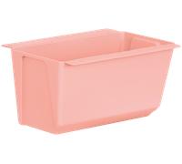 Pot de fleurs + supports pour fixation sur palette ou clôture Easy 18x10x10cm ro