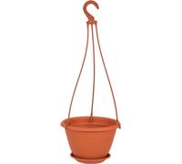 Pot de fleurs suspendu GALICIA plastique terre cuite d30cm