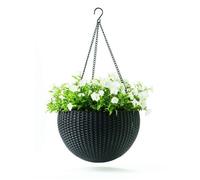 Pot de fleurs suspendu - Keter - Sphère - Plastique - 35 cm - 22 cm de hauteur