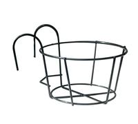 Pot de fleurs suspendu pour herbes aromatiques, étagère de fleurs en fer, imperméable et antirouille, utilisation sur balcon et jardin, divers, noir, 1 pièce, très petit, décoration extérieure