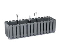 Pot De Fleurs Suspension Balcon Avec Crochet Jardinière 58cm Gris Boardee Fencycase Multicolore