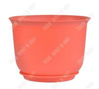 Pot de fleurs - TD® - Rond - 17.5x12x10.5cm - Résine épaisse - Drainage efficace
