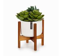 Pot de fleurs - Fox & Fern Thorn avec support Style années 50 - 2 tailles 8cm Blanc