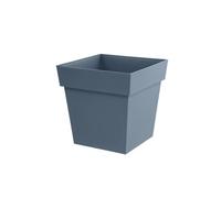 Pot de fleurs Toscane carrée 39 x 39 cm - 38 L - Bleu jean -