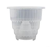 Pot de fleurs transparent pour orchidées, récipient en résine robuste avec drainage et ventilation pour un entretien optimal des plantes (L)