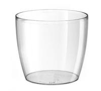 Pot De Fleurs Transparent - Teraplast - 14 X 12 Cm - Plastique - Intérieur et Extérieur