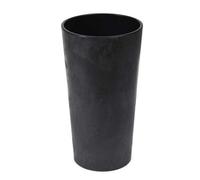 Pot de fleurs Urbanika en béton noir h46x25 cm