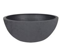 Pot de fleurs vasque Basalt Up Ø 24,5 x 10,5 cm - 3,3 L - Gris anthracite - Eda