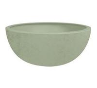 Pot De Fleurs Vasque Basalt Up Ø 24,5 X 10,5 Cm - 3,3 L - Vert Amande - Eda Gris