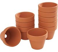 Pot de fleurs VBS pots en terre cuite cache-pots diff. tailles Ø intérieur 4 cm, 10 pc.