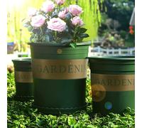 Pot De Fleurs Vert En Forme De Gallon De Rose, Fournitures De Jardin, Bassin De Plantation, Décoration, Livraison Directe, X9o4 Rose