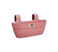 Elho Vibia Campana Easy Hanger L 46 - Planteur pour Balcon & Extérieur - Ø 46.0 x H 26.5 cm - Rose/Rose Poussière