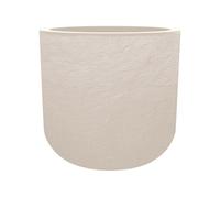 Pot de fleurs Volcania Up Beige calcaire effet pierre 40 cm 32,5 L