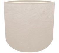 EDA Plastiques – Pot de fleurs rond Volcania UP – Ø 50 cm – Beige calcaire (Eda Beige)