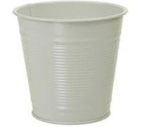 pot de fleurs zinc 12cm blanc mat - générique 376242 Blanc G