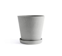 HAY Pot HAY Flowerpot with saucer XXL Ø26 cm Gris