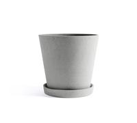 Pot de fleurs avec soucoupe XXL H 24.5cm/Ø 26cm